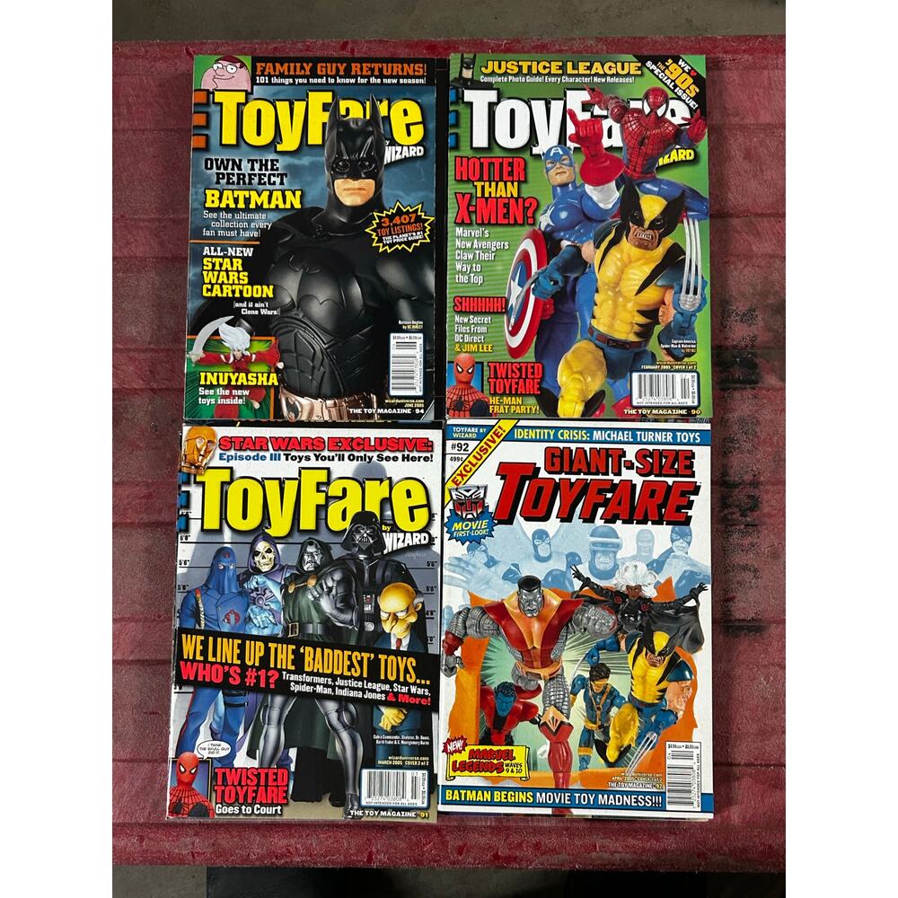 ToyFare: The Toy Magazine #90, 91, 92, 94 (Feb 2005 Wizard Ent.) Lot of 4